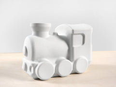 Steamy Train Humidifier - Matte White Porcelain Train - Radiator Decoration and Moisturizer