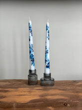 Chinoiserie Blue & White Hand Painted Candles