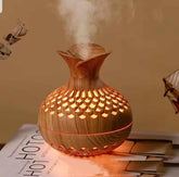 Wooden Design Air Humidifier with Colorful LED