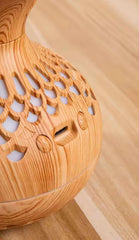 Wooden Design Air Humidifier with Colorful LED