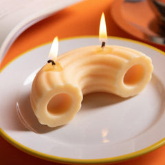 Farfella Ravioli Rigatoni Pasta Candle Set, Scented Novelty Food Shape Candle