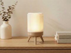 Small Modern Table Lamp – Minimalist Night Light for Bedroom, Living Room, or Office Decor