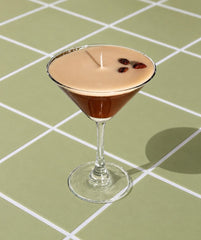 Espresso Martini Candle: Coffee Scented Candle in Martini Glass