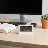 Mini Digital Clock Silent Desk Bedside Portable Car Travel Display Minimalist Battery LCD Date for Office