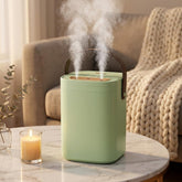1.8L Portable Air Humidifier with 3 Mist Nozzles, Quiet USB Cool Mist Humidifier with Night Light for Bedroom Office