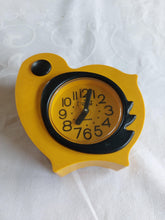 Slava Soviet Mechanical Alarm Clock, Yellow Chicken Shape, Vintage