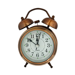 Vintage Brass Alarm Desk Clock