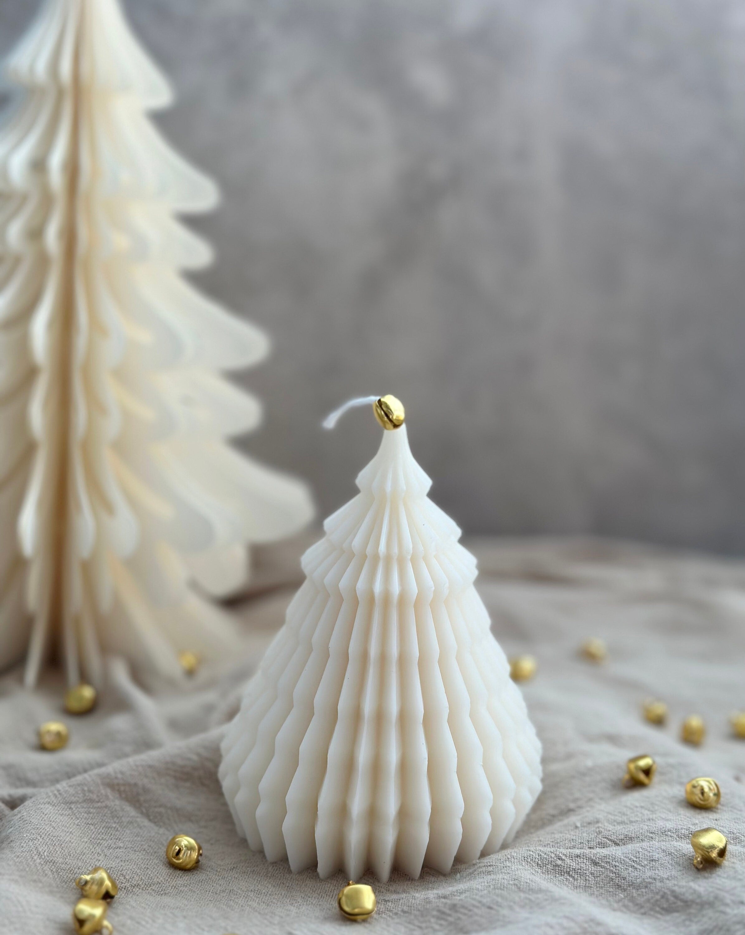 Soy Wax Christmas Tree Candle: Hand-Poured Festive Decor