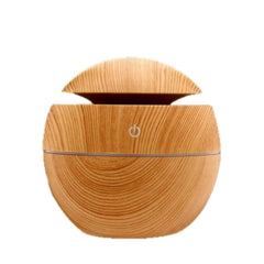 Wood Grain Essential Oil Diffuser with LED Lights