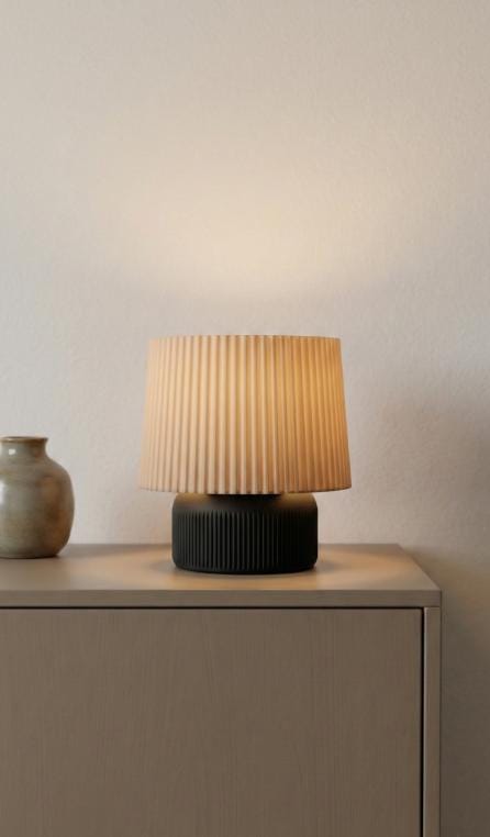 Minimalist 3D Printed Lamp | Modern LED Desk Lamp | Ambient Night Light