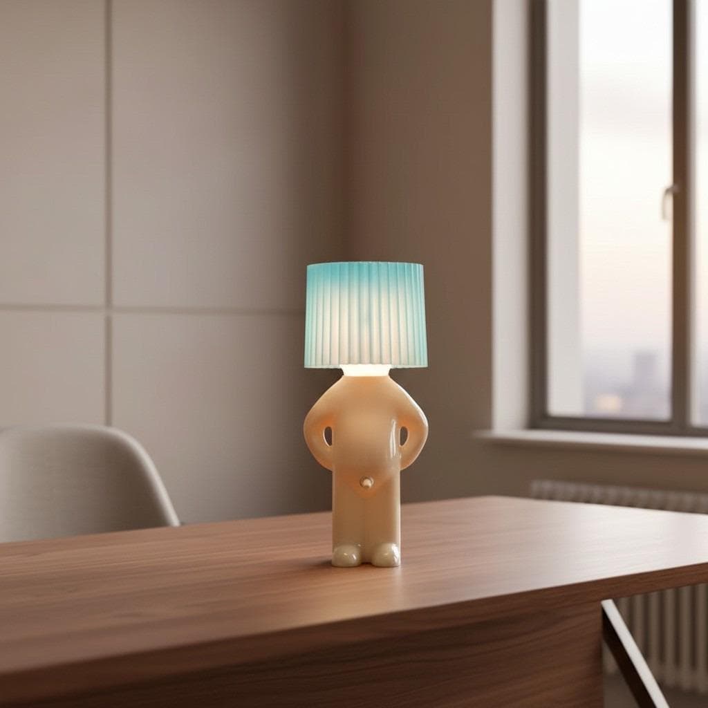 Standing Figure Lamp: Modern Nordic LED Night Light, Quirky Home Decor