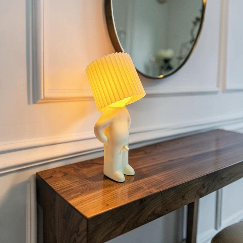 Standing Figure Lamp: Modern Nordic LED Night Light, Quirky Home Decor