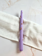 Hand-Painted Celestial Taper Candles: Stars, Moon, Scented Soy-Beeswax Blend (Set of 2)