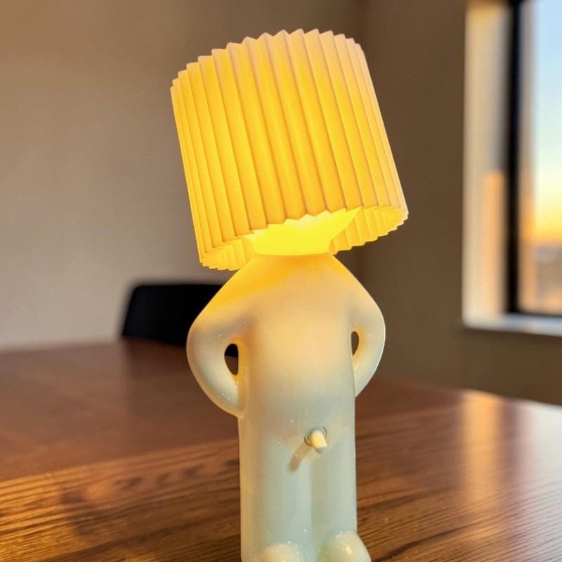 Standing Figure Lamp: Modern Nordic LED Night Light, Quirky Home Decor