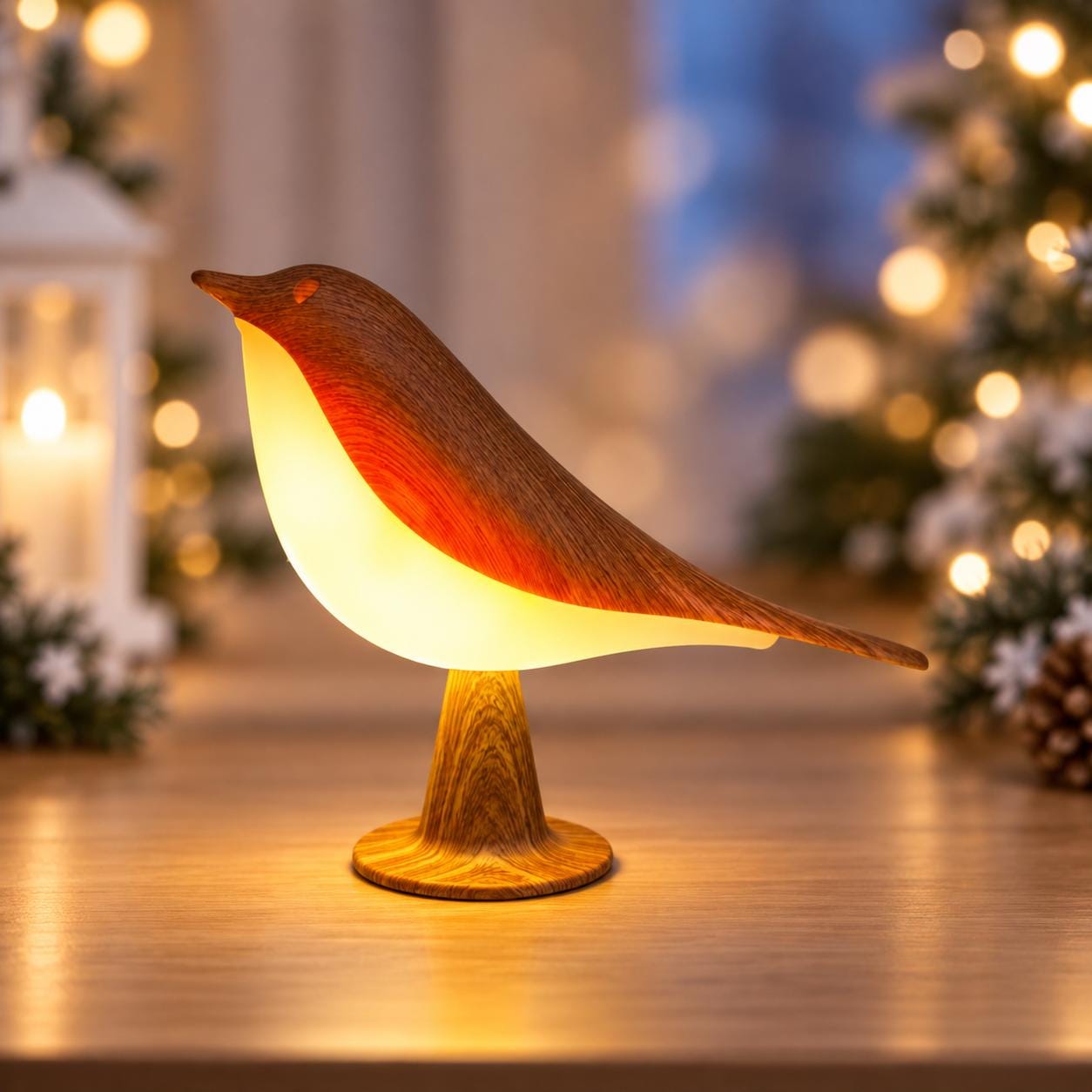 Bird LED Table Lamp USB Powered Desk Lamp 8'' Scandinavian Bird Light 6W Night Light Three Color Modes