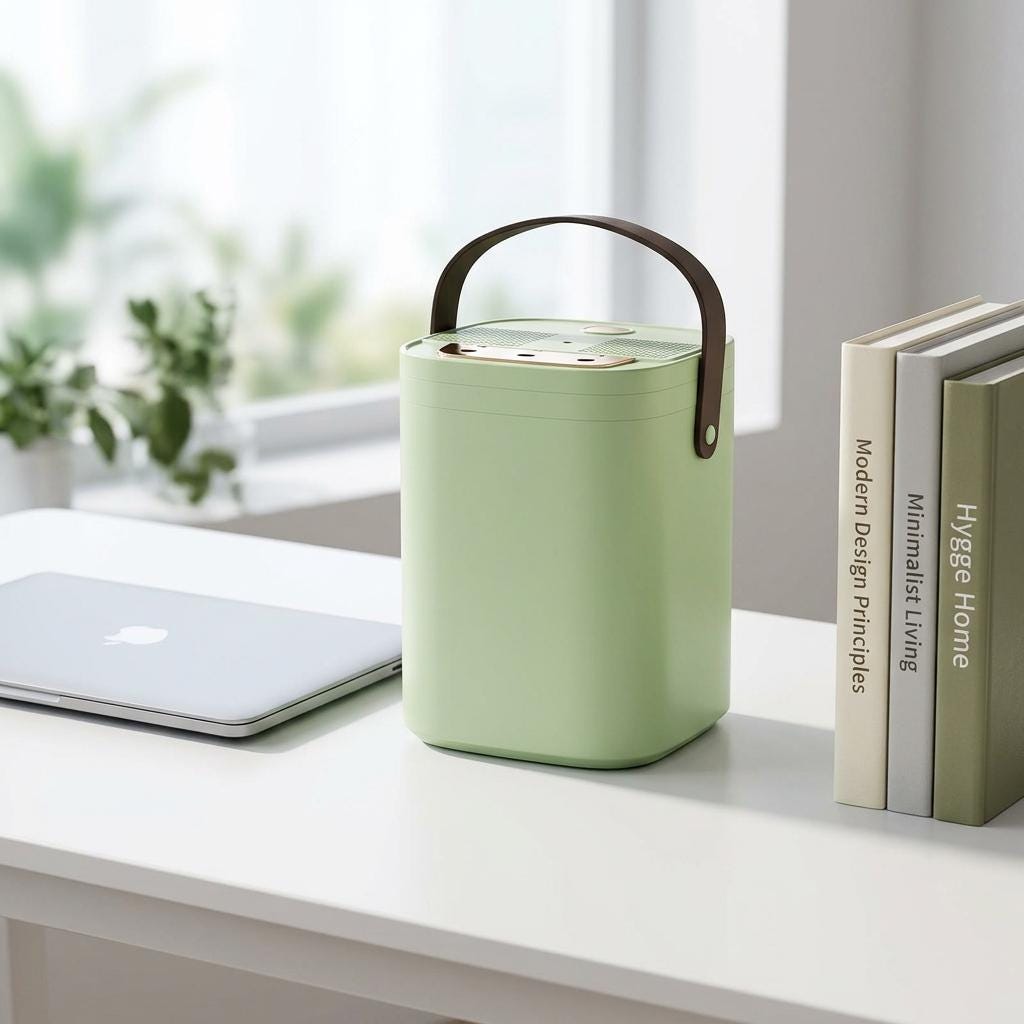 1.8L Portable Air Humidifier with 3 Mist Nozzles, Quiet USB Cool Mist Humidifier with Night Light for Bedroom Office
