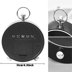 LED Digital Alarm Clock, USB Battery Powered Desk Wall Clock, Adjustable Brightness Snooze 12/24H Display