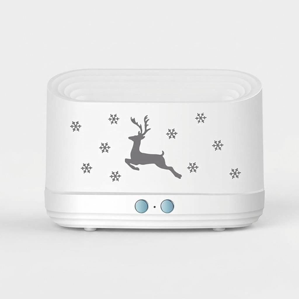 Reindeer Flame Effect Aroma Diffuser with USB Mini Humidifier and Night Light