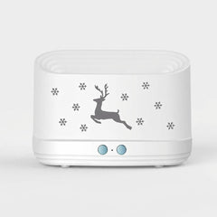 Reindeer Flame Effect Aroma Diffuser with USB Mini Humidifier and Night Light